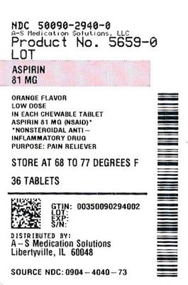 aspirin packaging