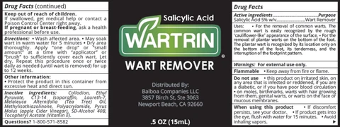 WARTRIN Wart Remover packaging