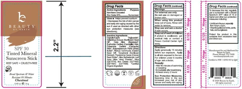 Tinted Mineral Face Sunscreen Stick - Chestnut packaging