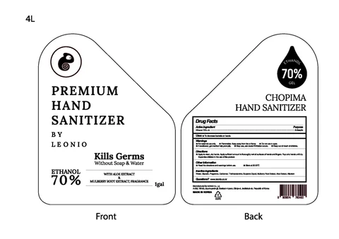 CHOPIMA HAND SANITIZER 포장