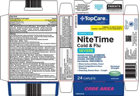 topcare nite time cold and flu 포장