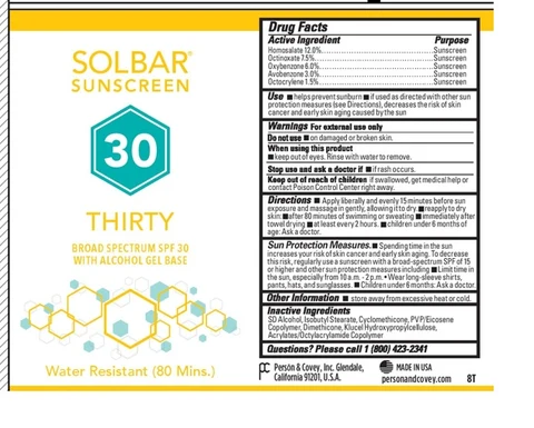 Solbar Thirty SPF 30 포장