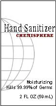 Chemisphere Hand Sanitizer 포장