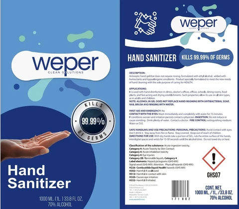 Hand Sanitizer packaging