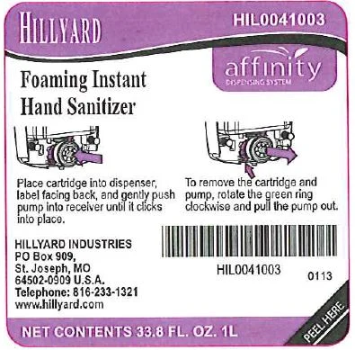 Hillyard Foaming Instant Hand Sanitizer 포장