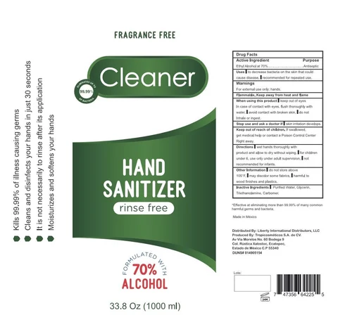 Hand Sanitizer packaging