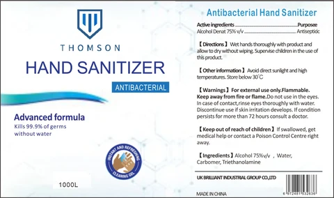 Antibacterial Instant Hand Sanitizer 포장