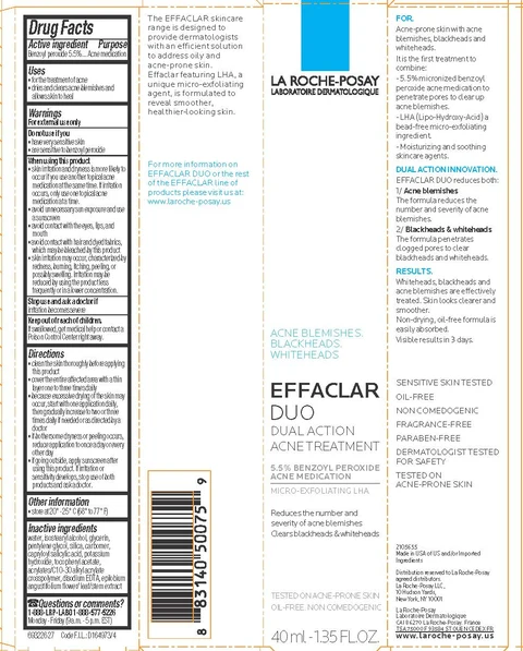 La Roche Posay Laboratoire Dermatologique Effaclar Duo Acne Treatment packaging