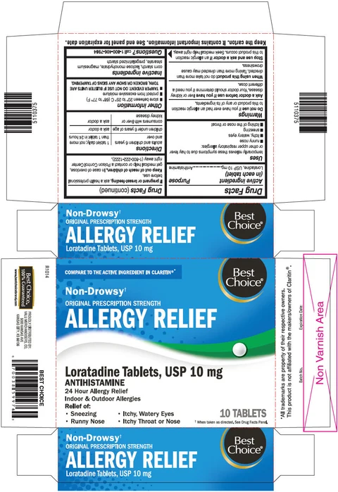 Loratadine packaging