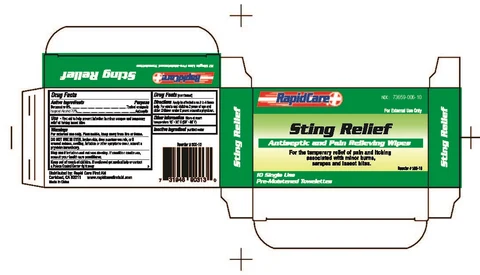 Sting Relief packaging