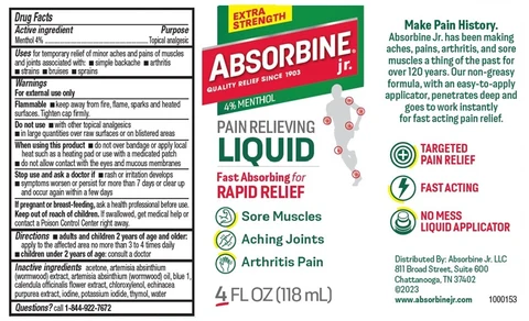 Absorbine Jr. Plus Label