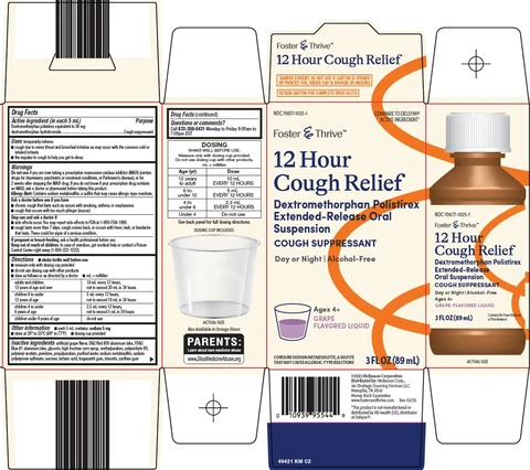 foster and thrive 12 hour cough relief packaging
