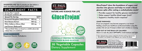 St. Paul Brands GlucoTrojan packaging