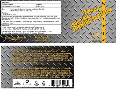 Industrial Foaming Hand Sanitizer packaging