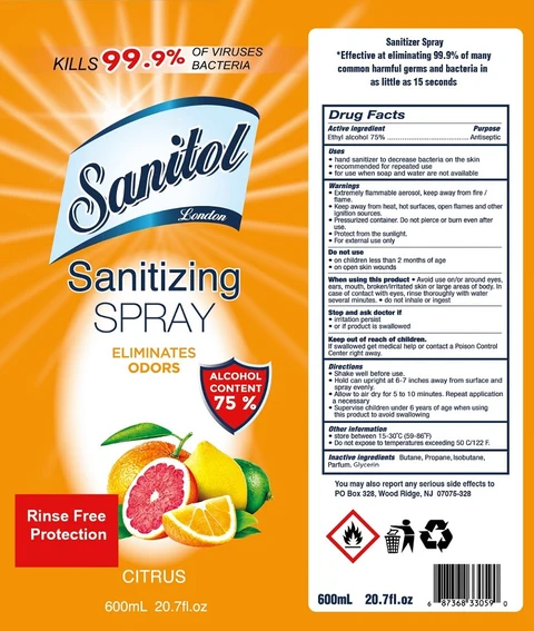 Sanitol LondonSanitizing 포장