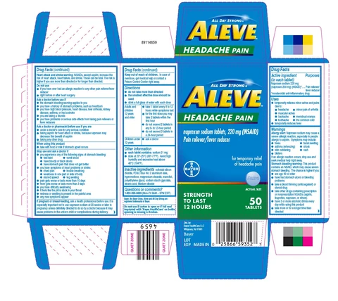 AleveHeadache Pain 포장