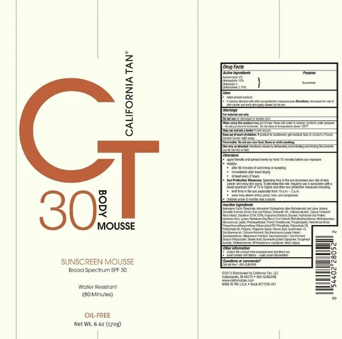 California TanSPF 30 BROAD SPECTRUM Sunscreen 포장