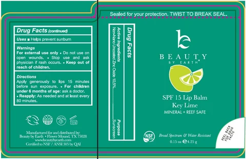 SPF 15 Lip Balm Key Lime 포장