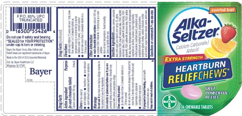 Alka-Seltzer Heartburn ReliefChews 포장