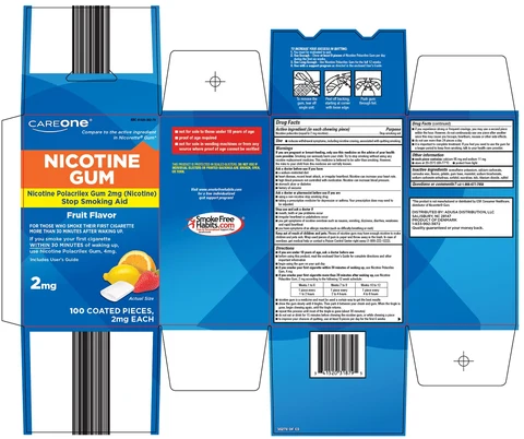 care one nicotine 포장