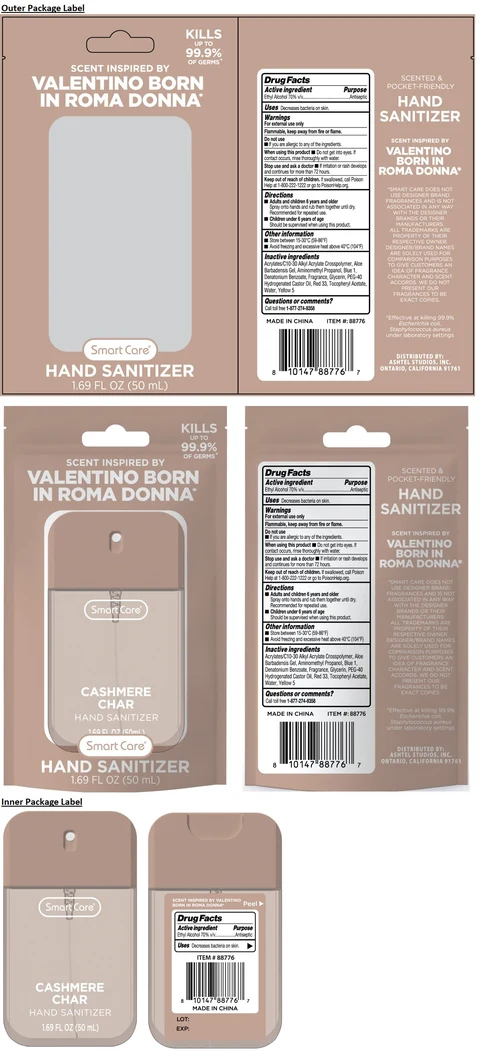 Smart Care CASHMERE CHAR HAND SANITIZER 포장
