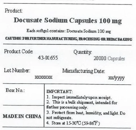 DOCUSATE SODIUM 100MG 포장