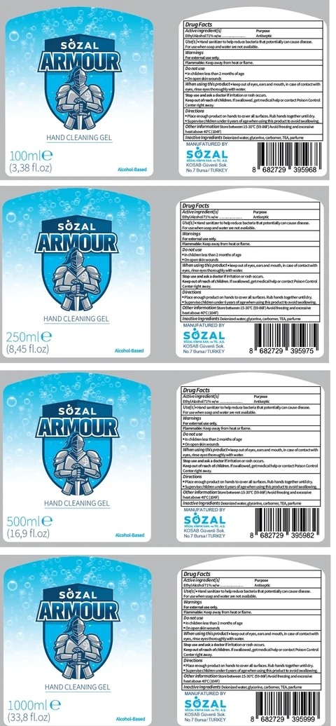 ARMOURHand Cleaning Gel 포장