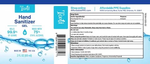 75% Ethyl Alcohol Gel Sanitizer 포장