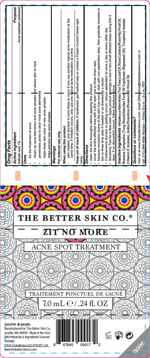 THE BETTER SKIN CO. ZIT NO MORE 포장