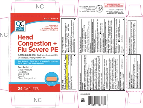 Head Congestion plus Flu Severe PE packaging