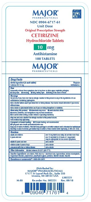 Cetirizine 포장