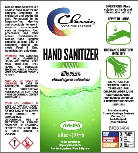 Liquid Hand Sanitizer packaging