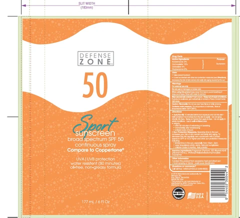 Defense ZoneSport C/S Broad Spectrum SPF 50 포장