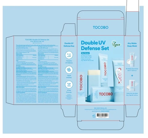 TOCOBO Double UV Defense Set 포장
