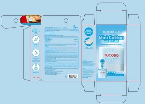 TOCOBO Cotton Airy Sun Stick 포장