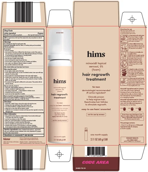 hims hair regrowth treatment packaging
