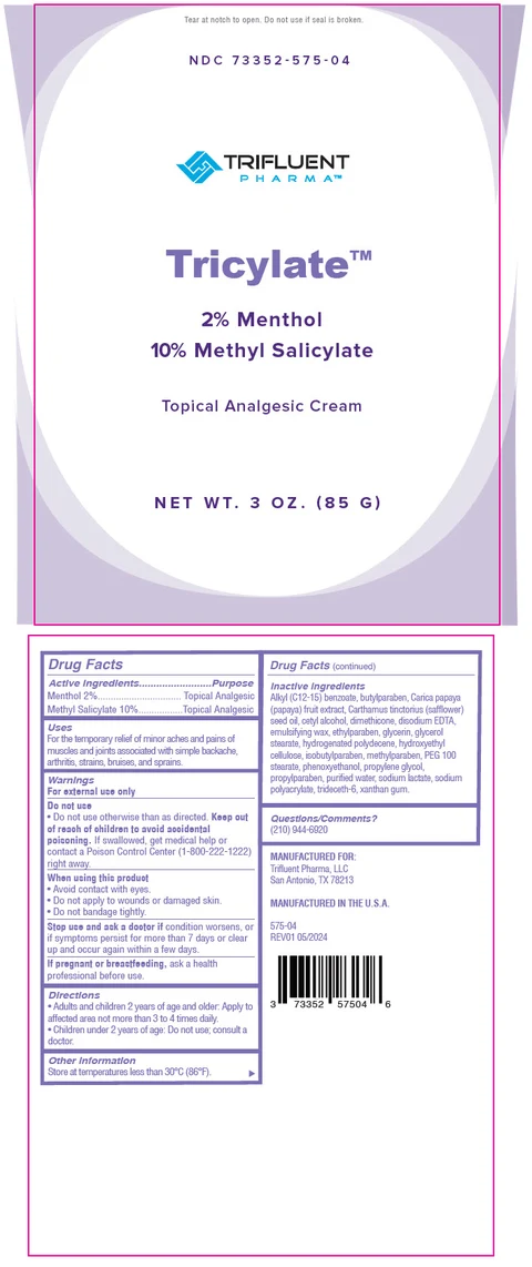 Tricylate packaging