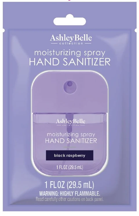 AshleyBelle Moisturizing Hand Sanitizer Black Raspberry 포장