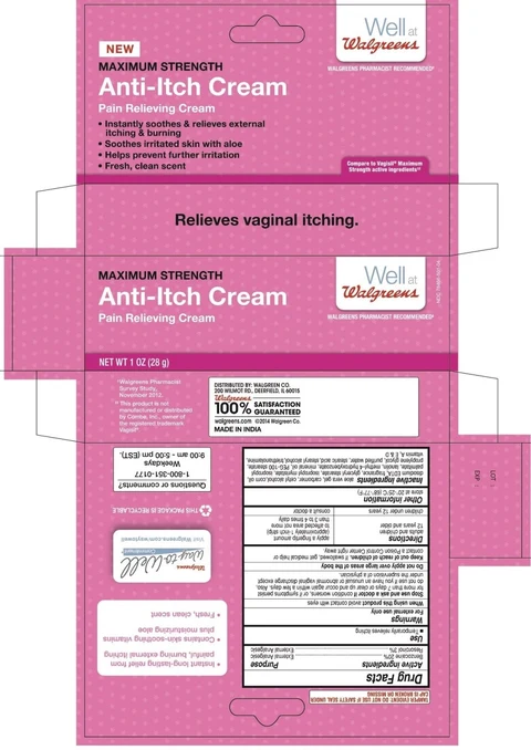 Well at Walgreens Anti-Itch Maximum Strength packaging
