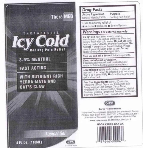 THERAPEUTIC ICY COLDCOOLING PAIN RELIEF 포장