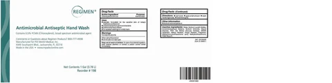 REGIMEN ANTIMICROBIAL 포장