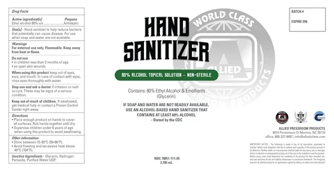 Hand Sanitizer 포장