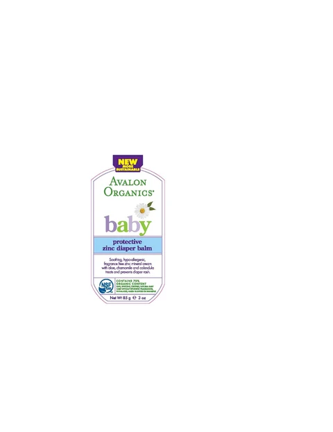 Avalon Organics Baby Protective Zinc Diaper Balm 포장