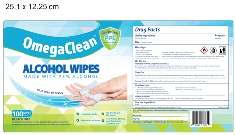 ALCOHOL WIPES 포장