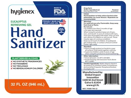 HGXEUCGel32ozLabel