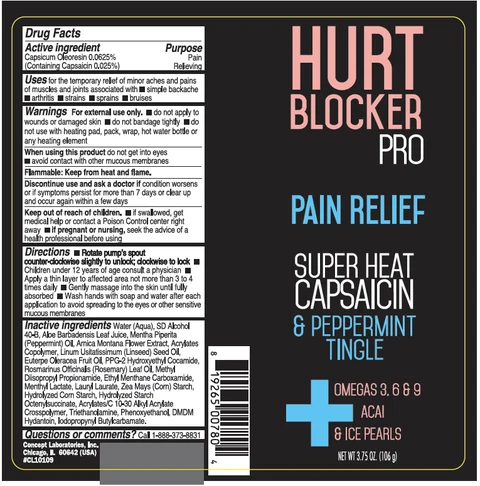 HURT BLOCKER PRO Pain Relief packaging