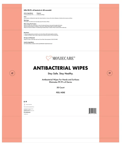 Antibacterial Wipes 포장