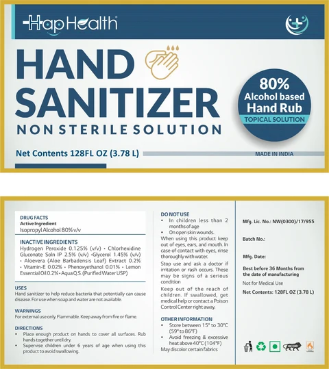 Hand Sanitizer packaging