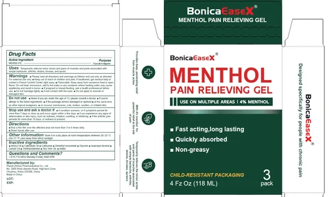 BonicaEaseX Menthol Pain Relieving 포장