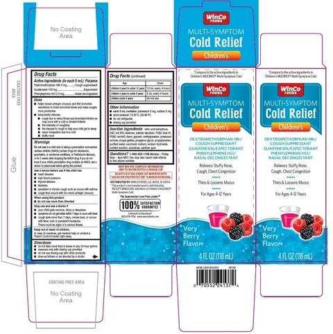 Childrens Multi-symptom Cold packaging